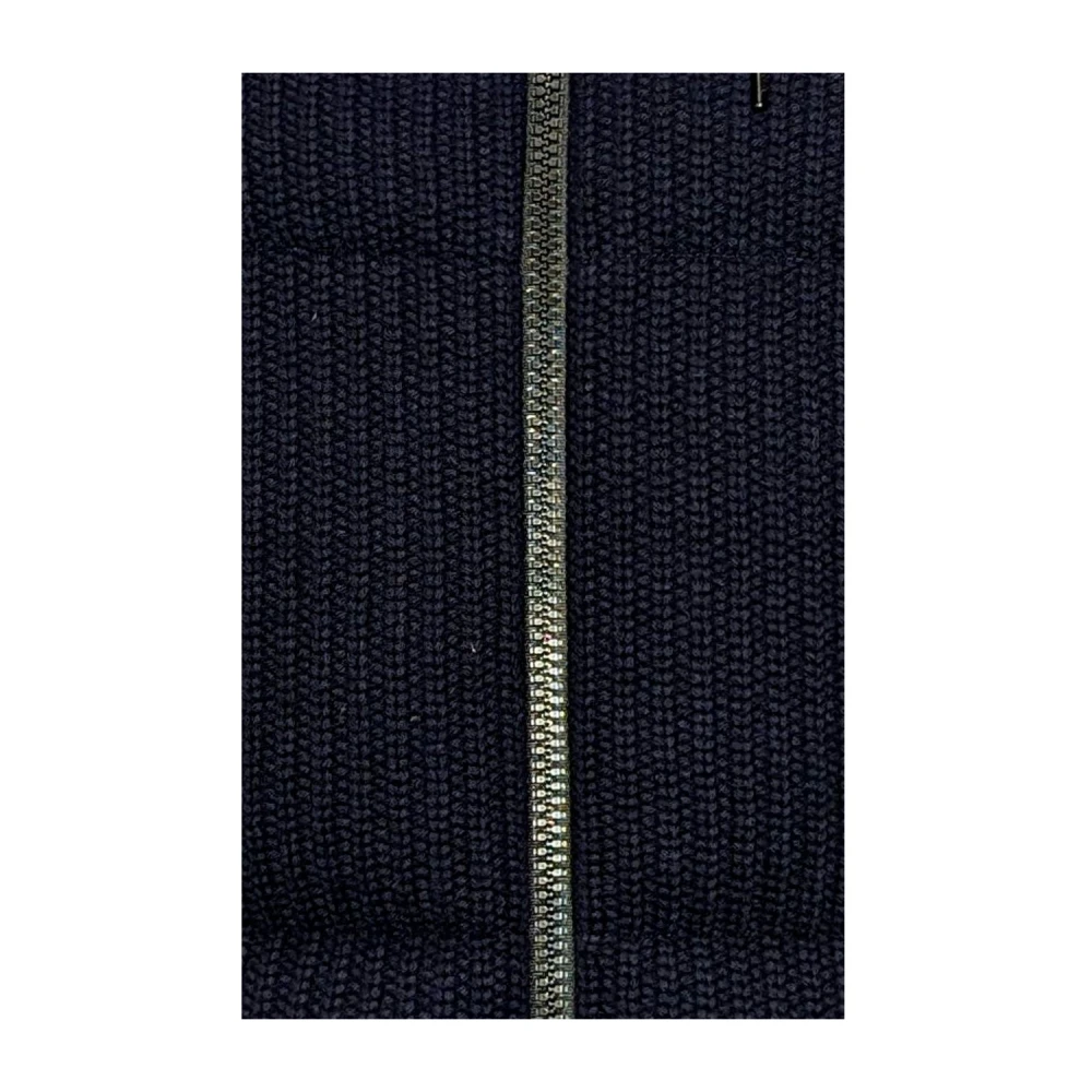 Herno Hybrid Puffer Jacket met Capuchon Blue Heren