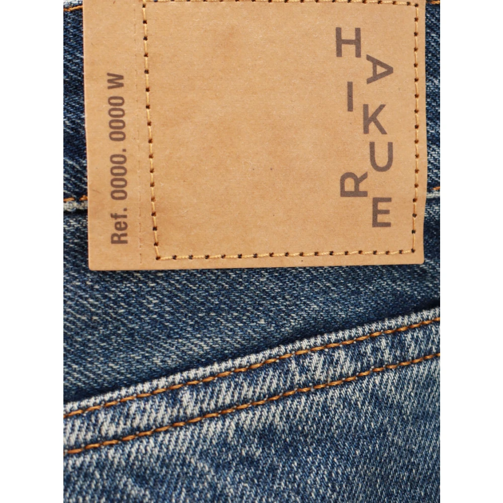Haikure Vintage Katoenen Jeans met Logo Patch Blue Heren