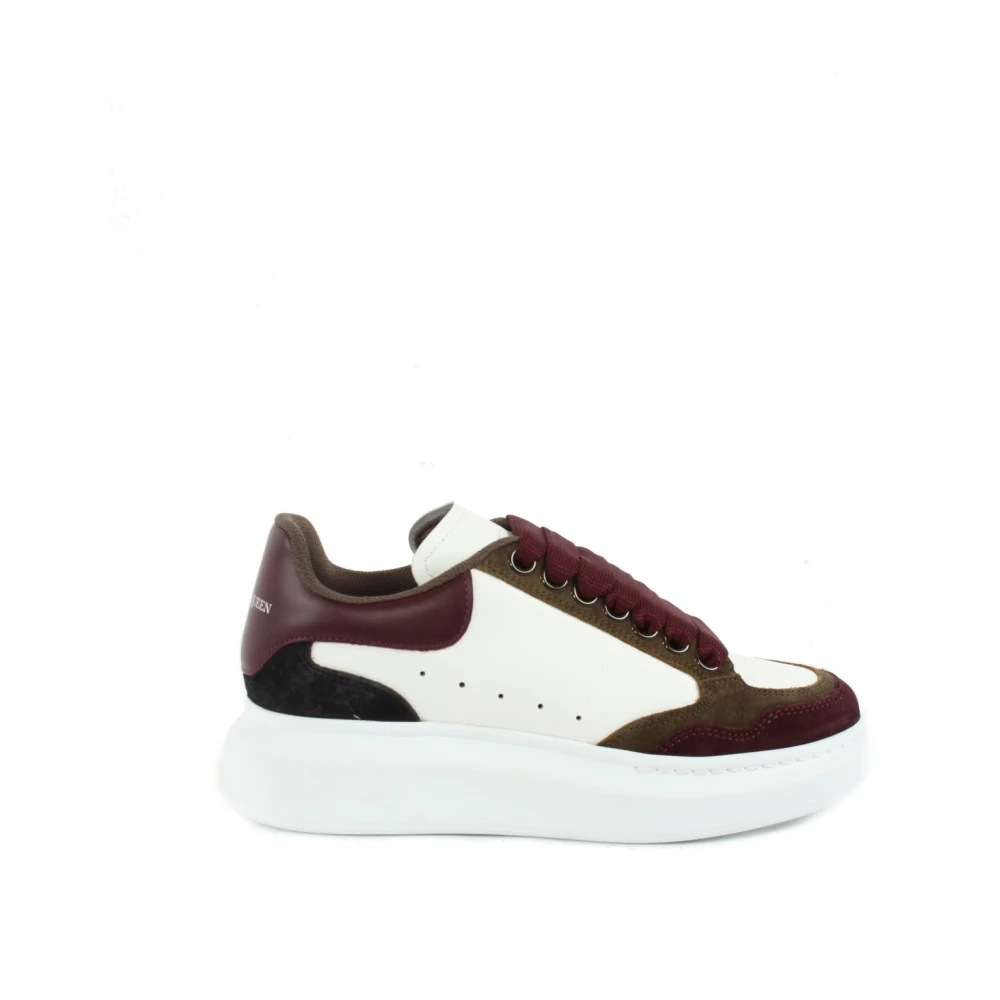 Alexander McQueen New Suede Velour Sneakers Dames Schoenen Wit