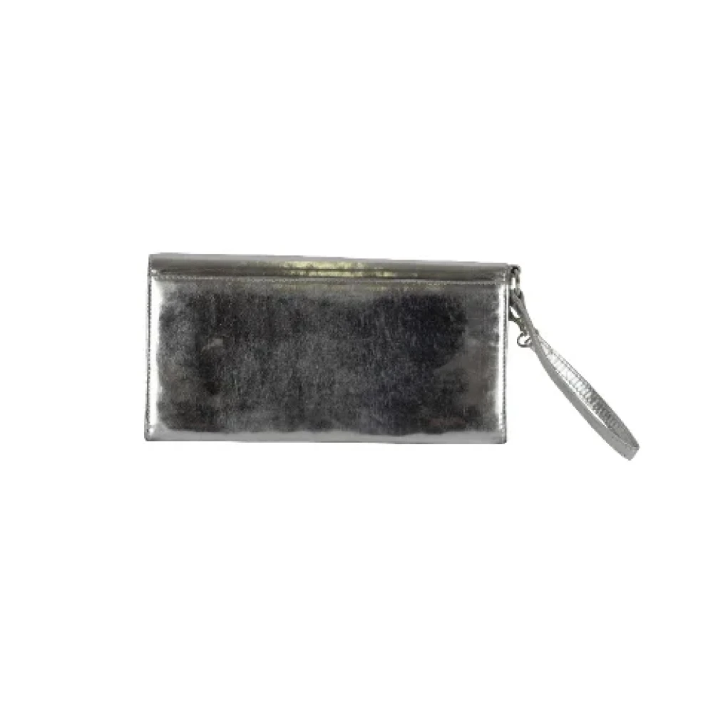 Dior Vintage Pre-owned Leather dior-bags Gray Dames