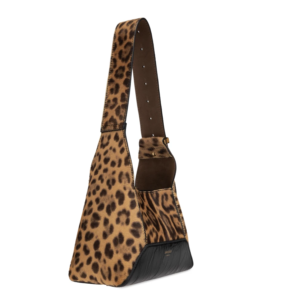 Jimmy Choo Schoudertas Diamond Klein Beige Dames