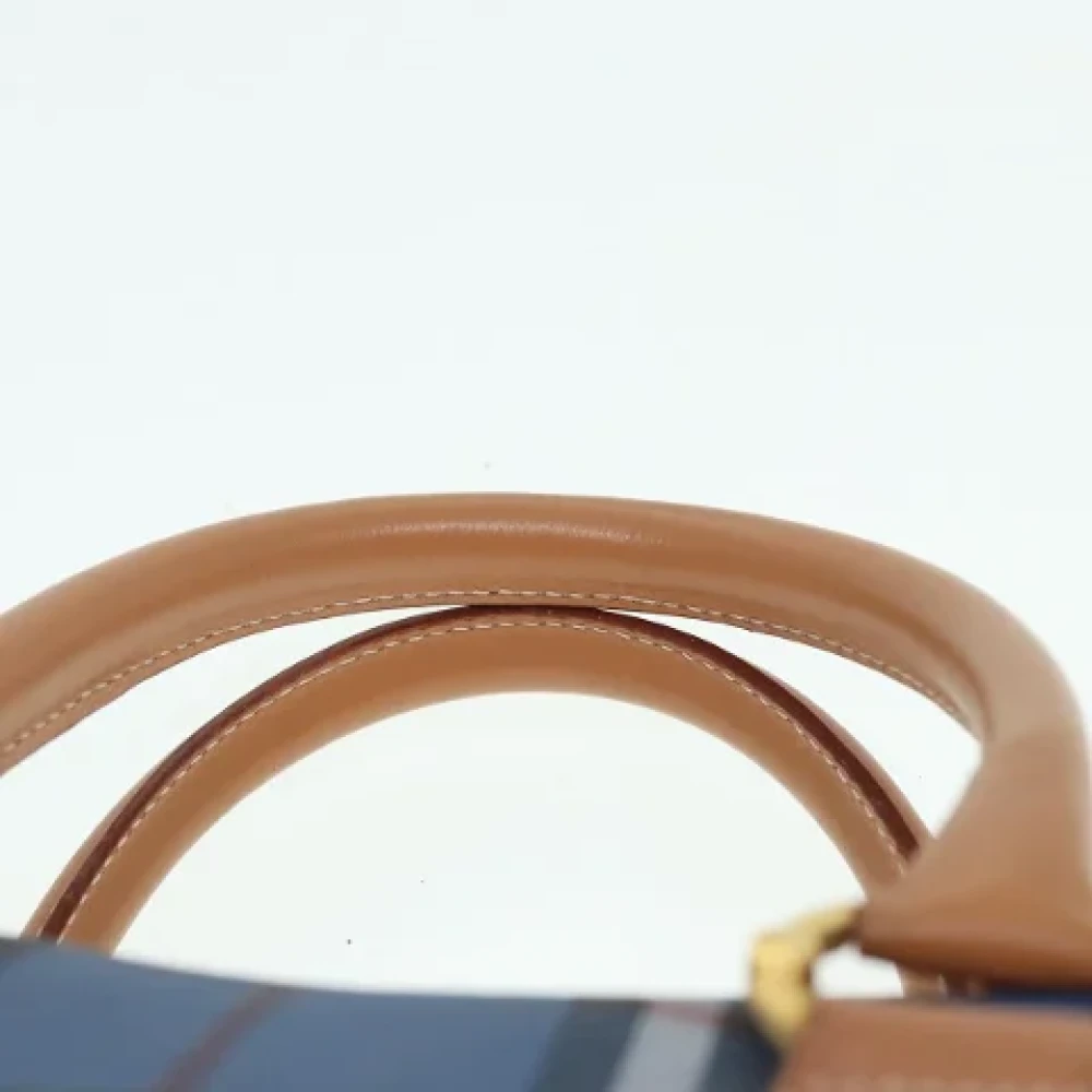 Burberry Vintage Pre-owned Leather handbags Blue Dames