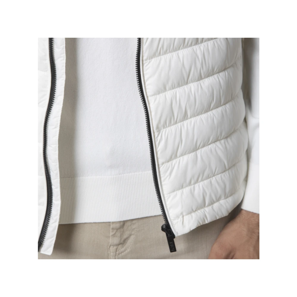 Karl Lagerfeld Witte gewatteerde mouwloze jas White Heren