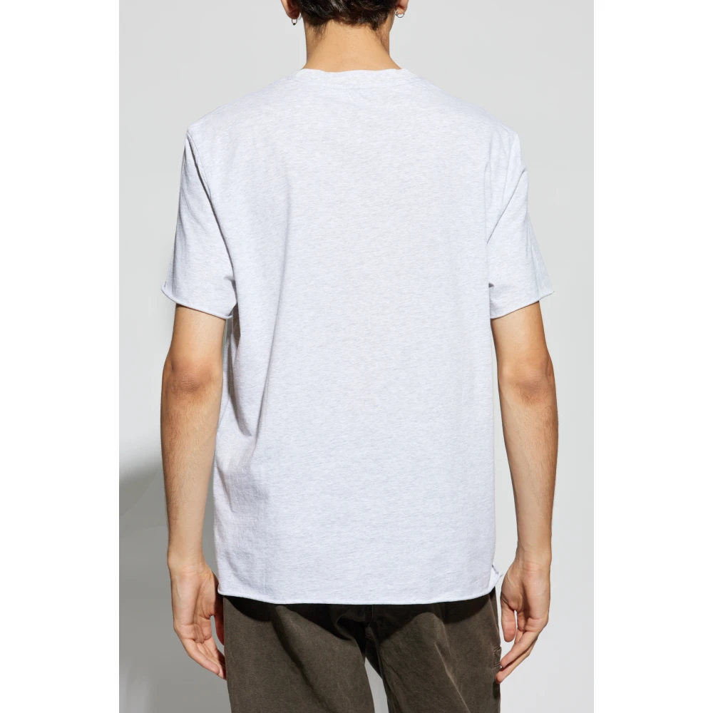 Zadig & Voltaire Bedrukt T-shirt Gray Heren