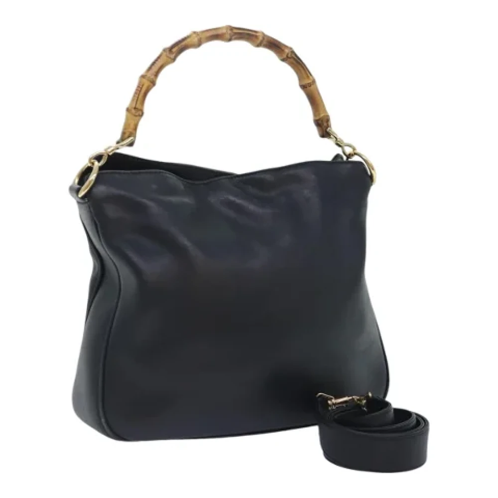 Gucci Vintage Pre-owned Leather handbags Black Dames