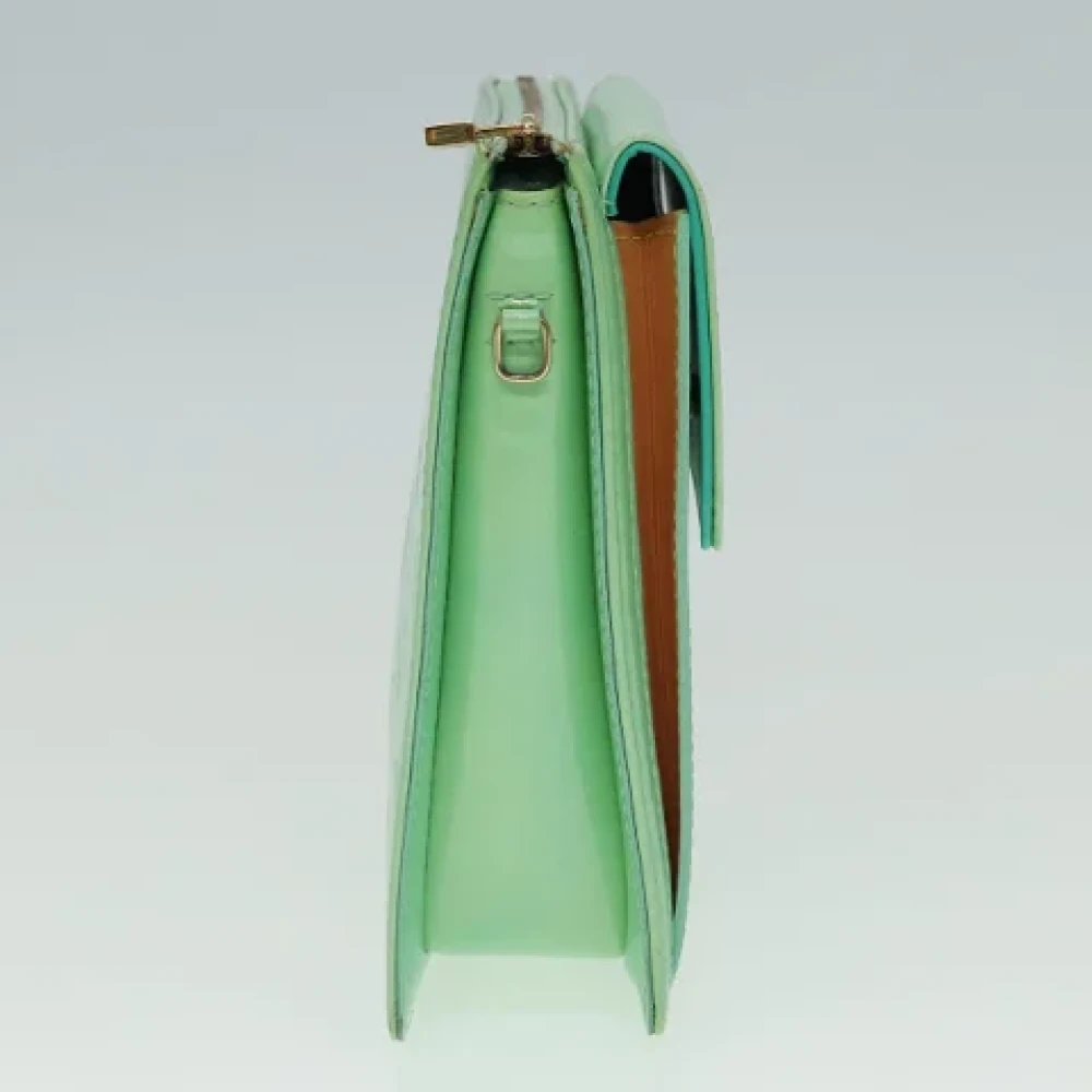 Louis Vuitton Vintage Pre-owned Leather pouches Green Dames