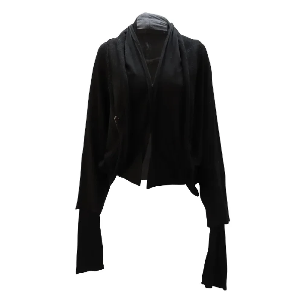 Yohji Yamamoto Pre-owned Cotton outerwear Black Dames