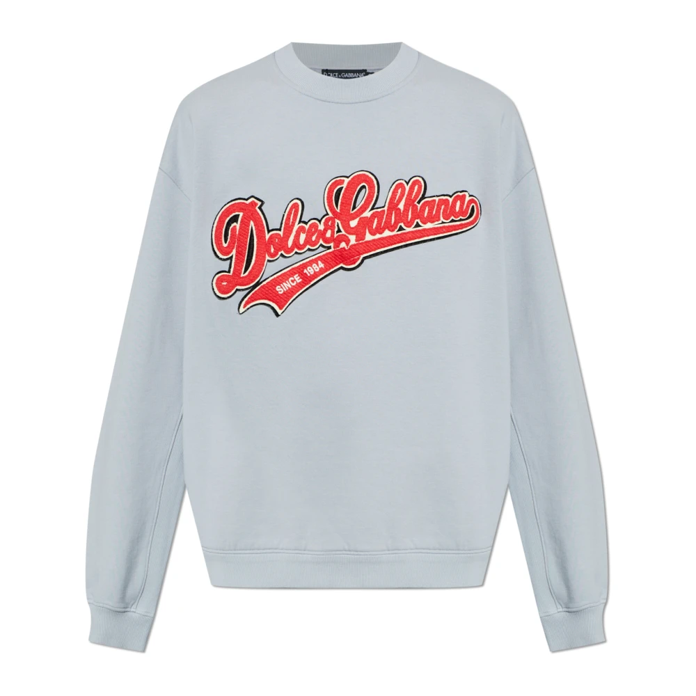 Dolce & Gabbana Uomo Grigio - Logo Sweatshirt - Sweatshirts & Hoodies - 2XL