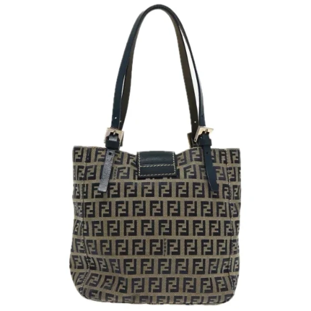 Fendi Vintage Pre-owned Canvas fendi-bags Blue Dames