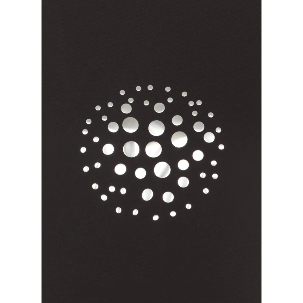Rick Owens Zwarte Katoenen T-shirt met Reliëfpatroon Black Dames