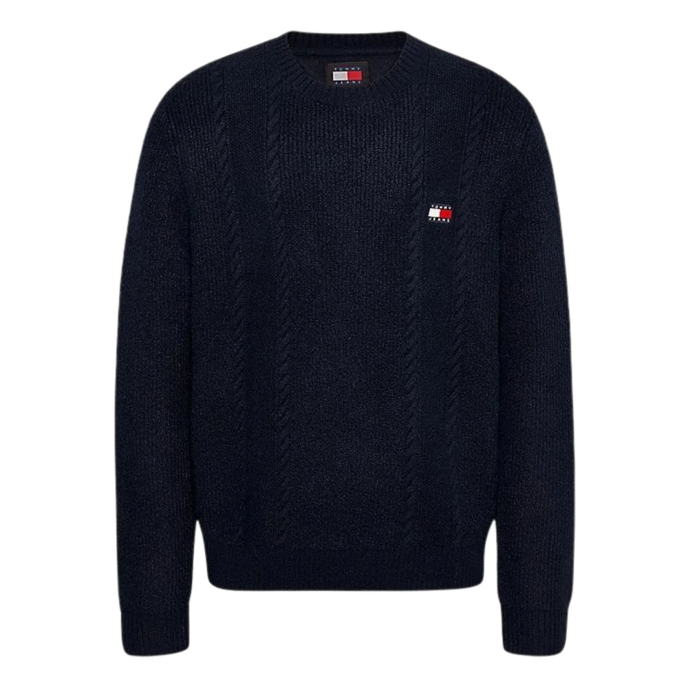 Tommy Hilfiger Blauwe Klassieke Gebreide Trui Blue Heren