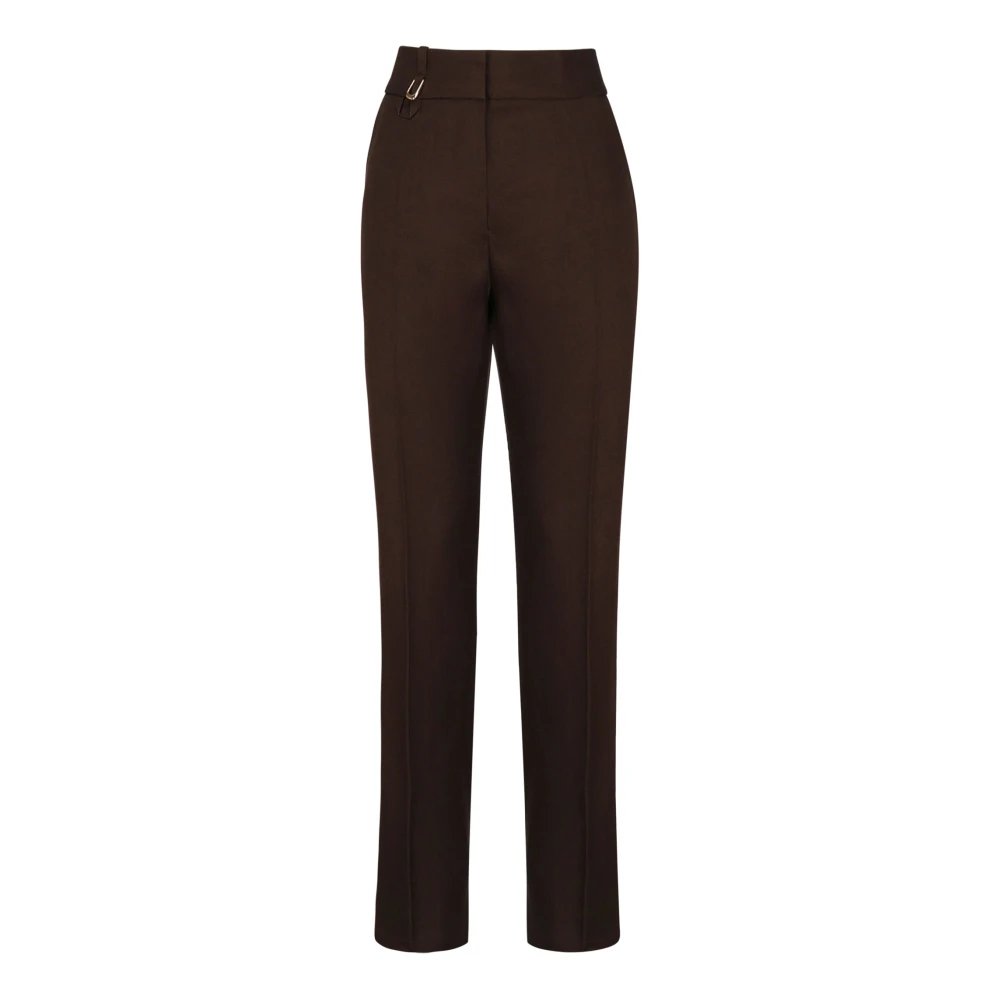 Jacquemus Stiliga Byxor LE Pantalon Tibau Brown, Dam