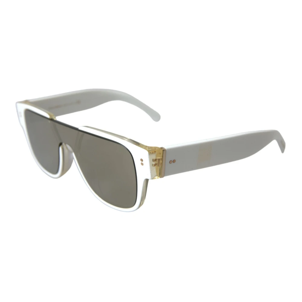 Dolce & Gabbana Vit Designer Solglasögon Acetatram White, Dam