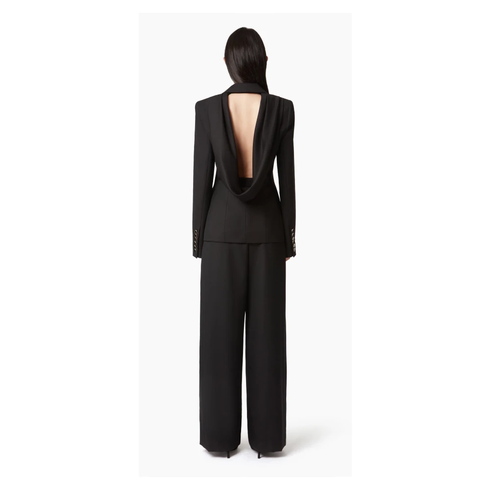 Nina Ricci Geplisseerde Wijde Pijp Black Dames