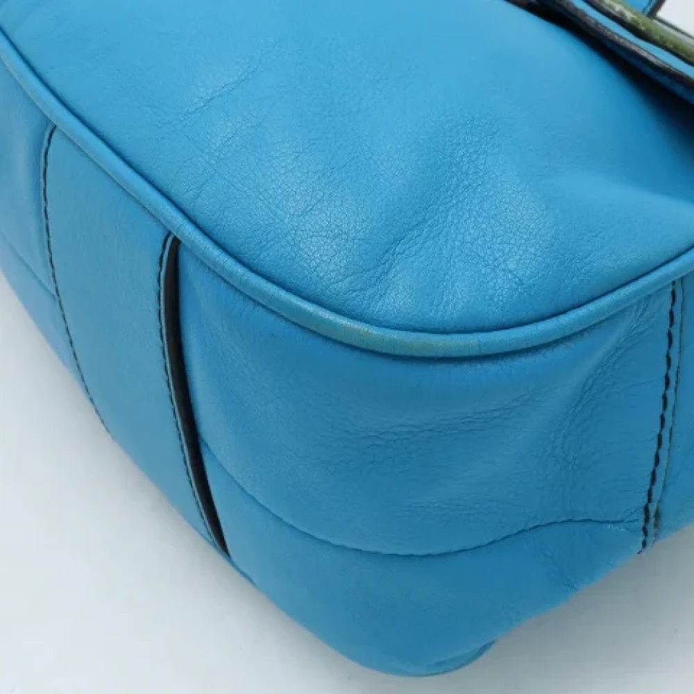 Loewe Pre-owned Leather handbags Blue Dames