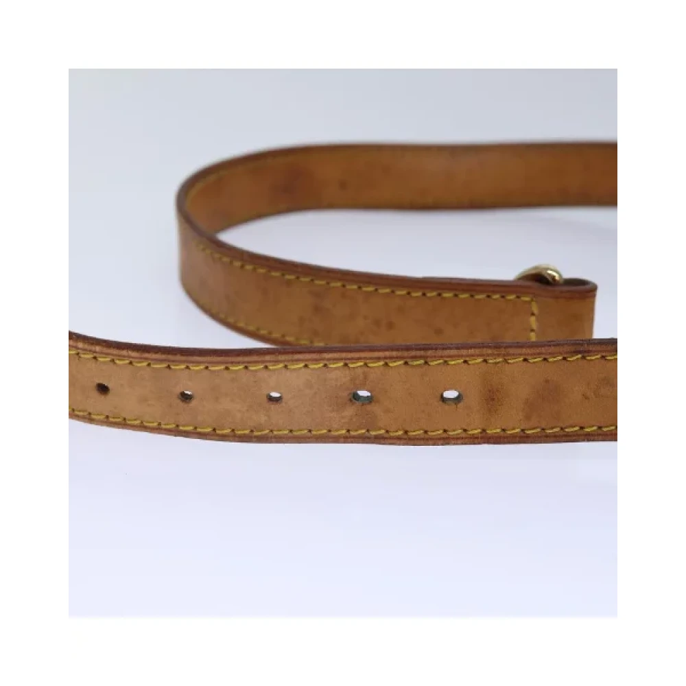 Louis Vuitton Vintage Pre-owned Leather home-office Beige Dames