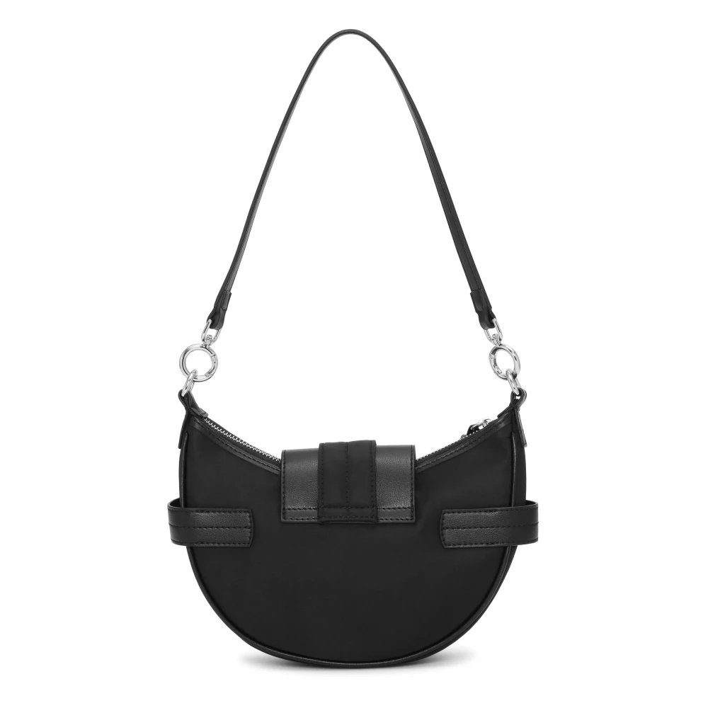 Ganni Zwarte Schoudertas met Ritssluiting Black Dames