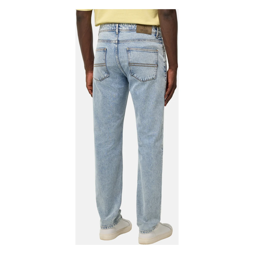 Boggi Milano Stretch Denim Jeans Blue Heren