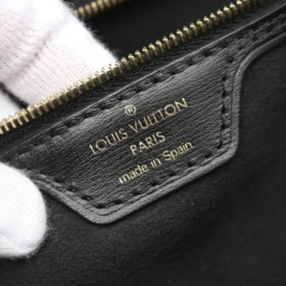 Louis Vuitton Vintage Pre-owned Cotton louis-vuitton-bags Black Dames