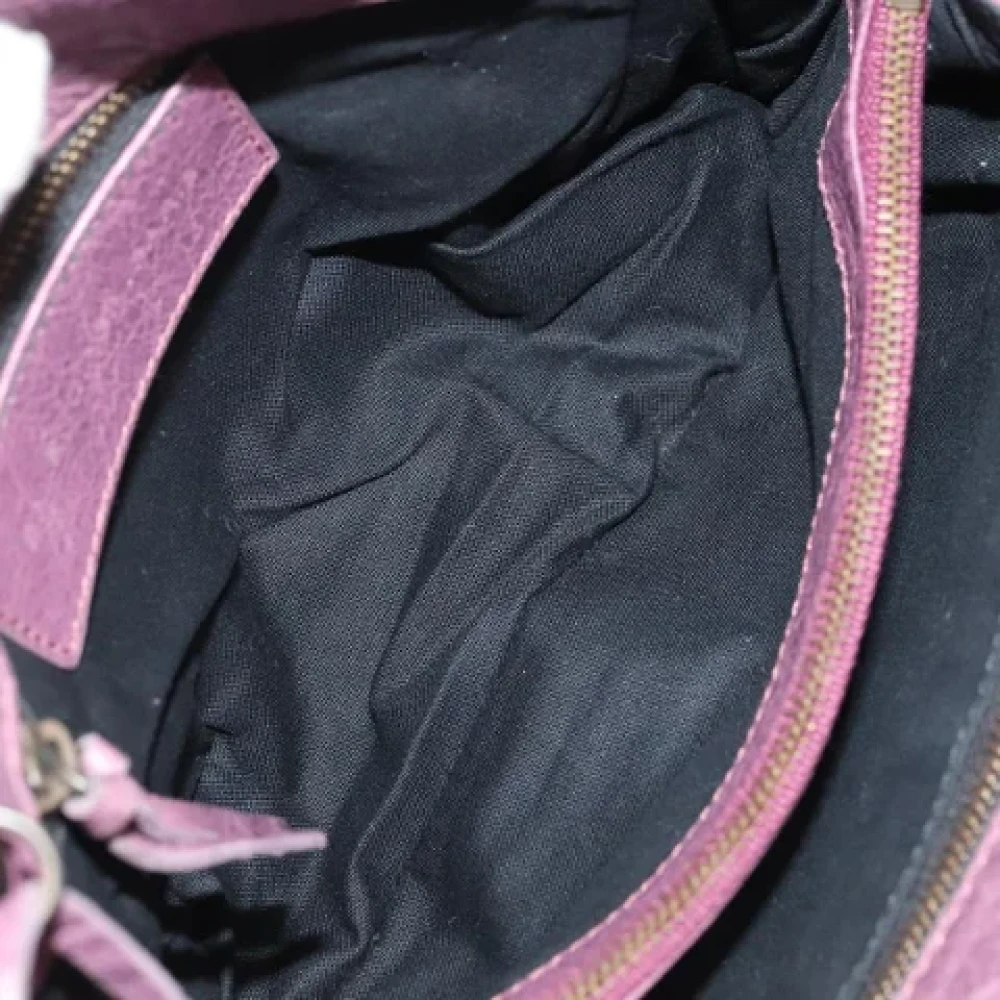 Balenciaga Vintage Pre-owned Leather balenciaga-bags Purple Dames