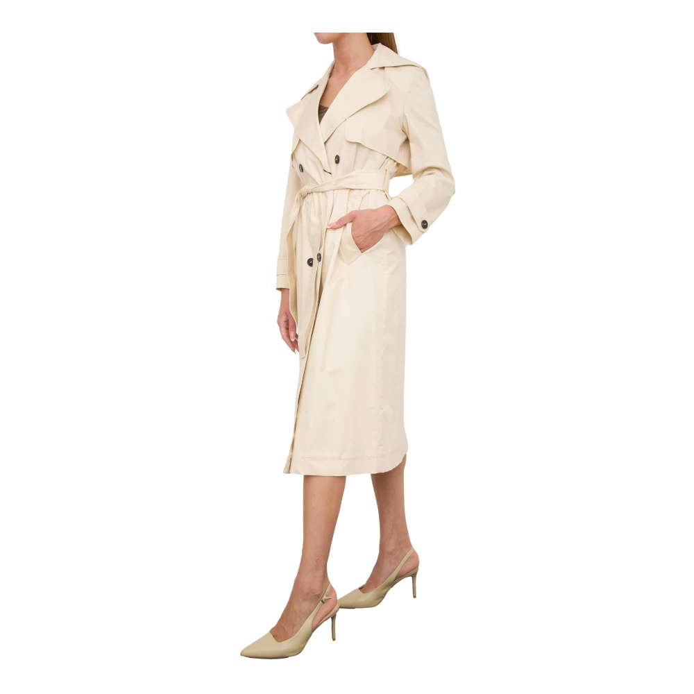 Marella Stijlvolle Trenchcoat voor Vrouwen Beige Dames