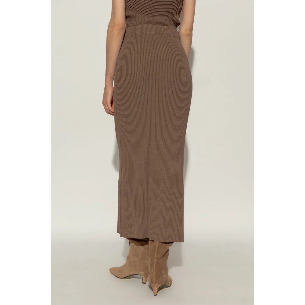 By Malene Birger Gestreepte rok Merine By Herenne Birger Brown Dames