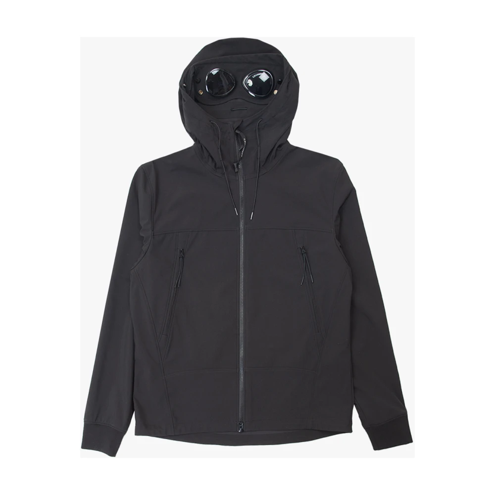 C.P. Company Zwarte Shell-R Goggle Jas Black Heren