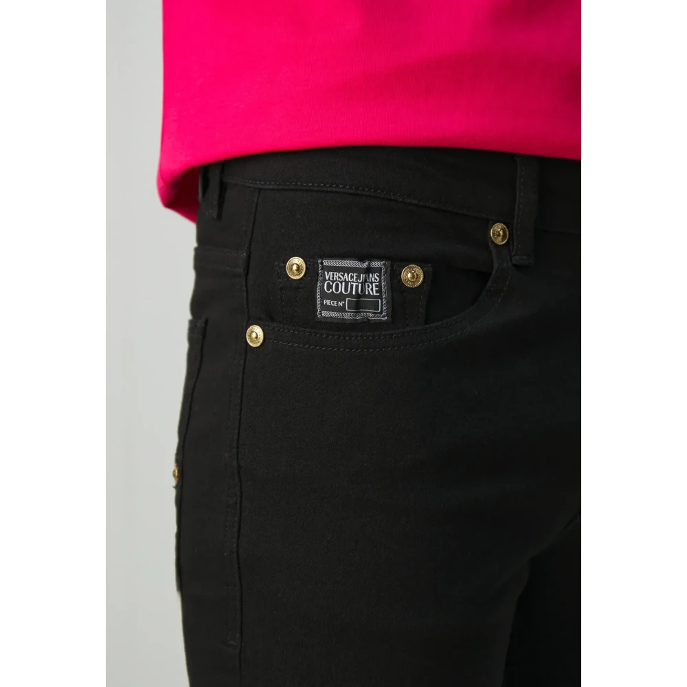 Versace Jeans Couture Zwart Goud Slim Milano Stretch Jeans Black Heren
