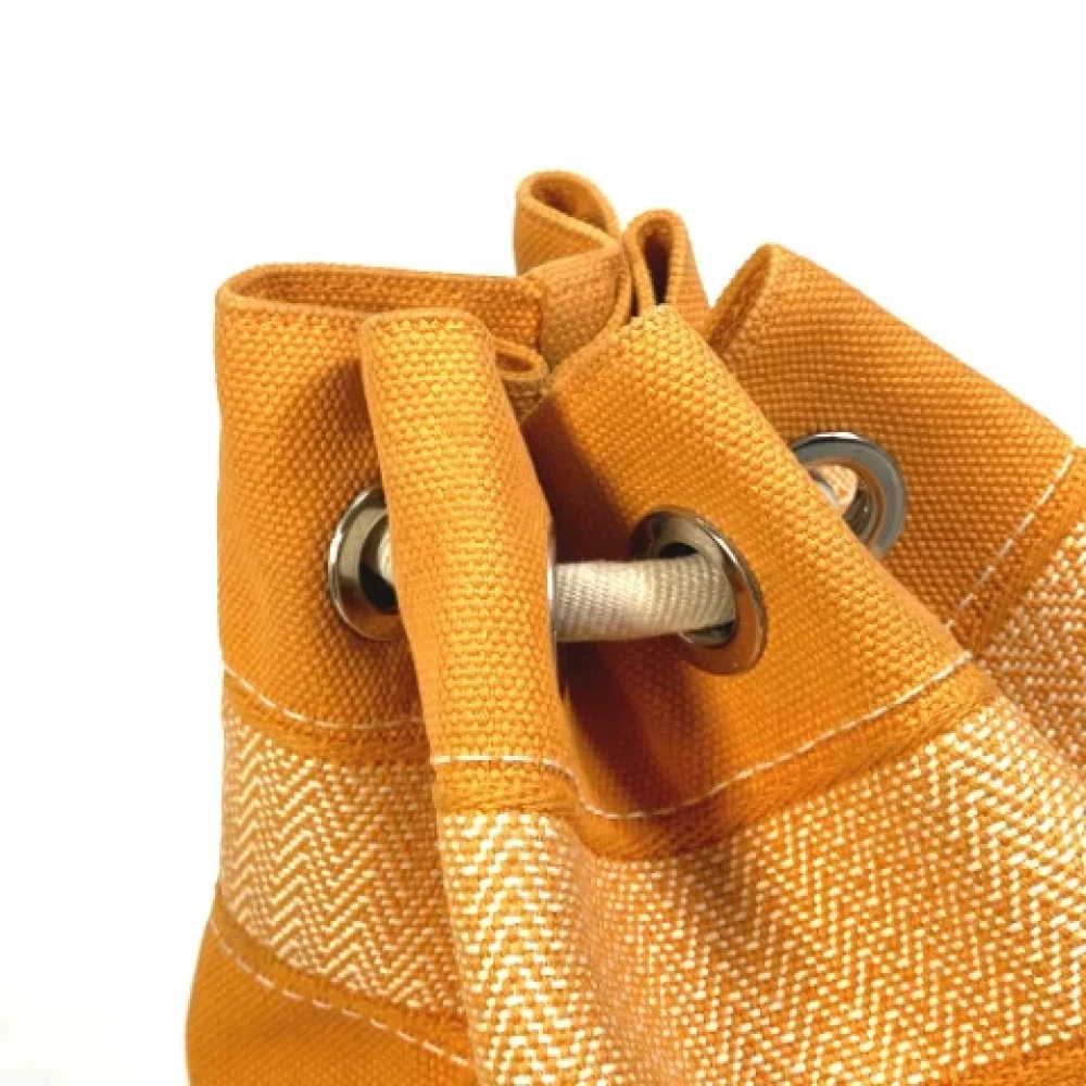 Hermès Vintage Pre-owned Cotton shoulder-bags Orange Dames