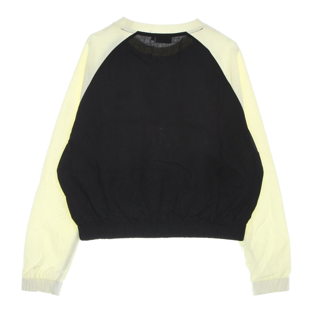 Fila Zwarte Raglan Lichtgewicht Sweatshirt Vrouwen Black Heren