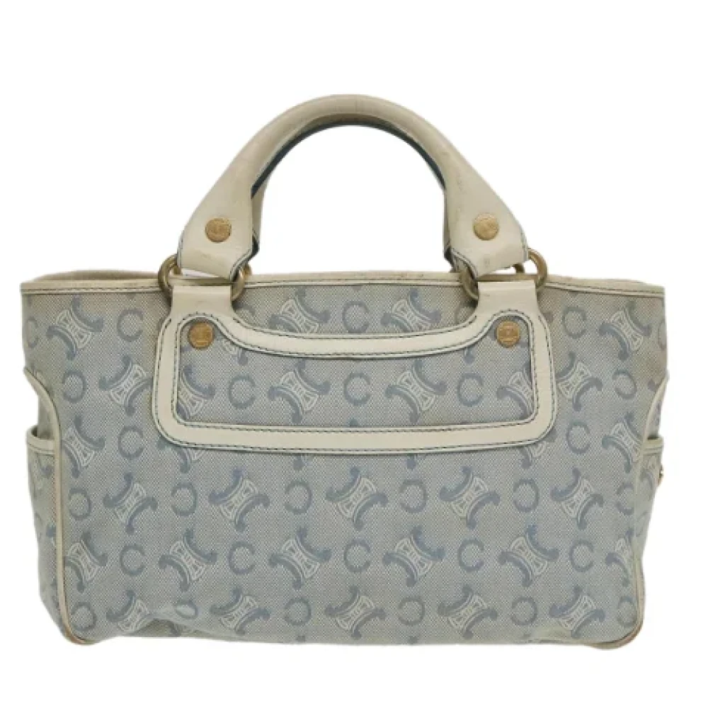 Celine Vintage Pre-owned Canvas handbags Blue Dames