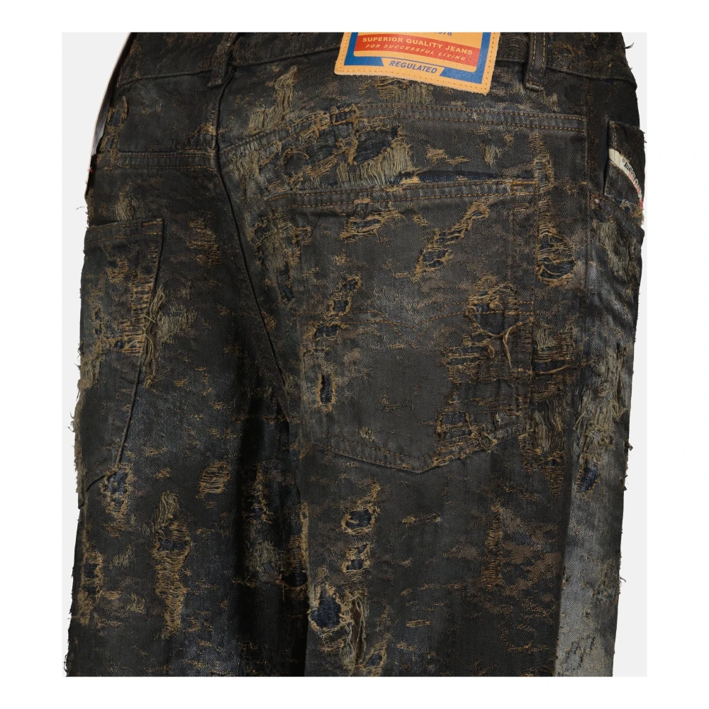 Diesel Straight Leg Jeans 2023 Collectie Brown Heren