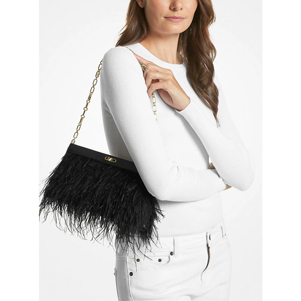 Michael Kors Feather Pochette Black Dames