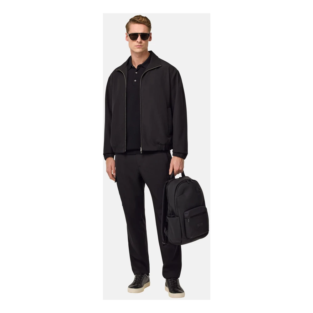 Boggi Milano B Travel Puur Reiswol Bomberjack Black Heren