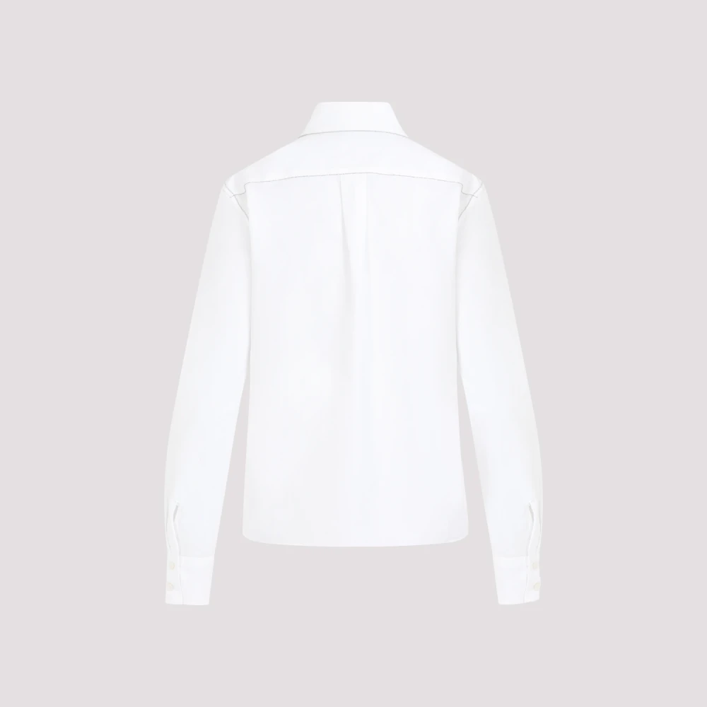 Fabiana Filippi Wit Optisch Shirt White Dames