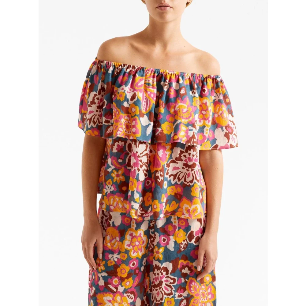 Eres Bloemenkracht Cardamone Top Multicolor Dames