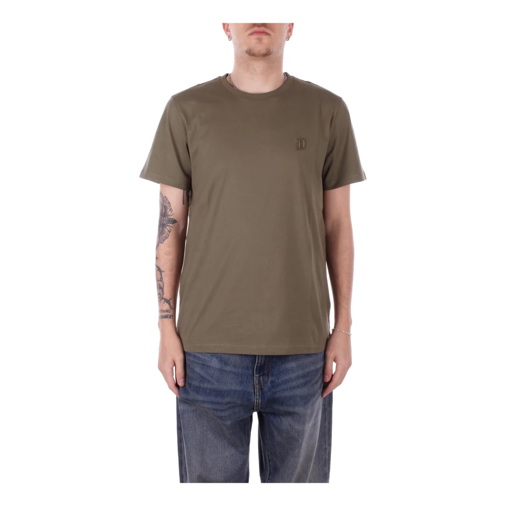 Dondup Militaire Stijl T-shirts en Polo's Green Heren