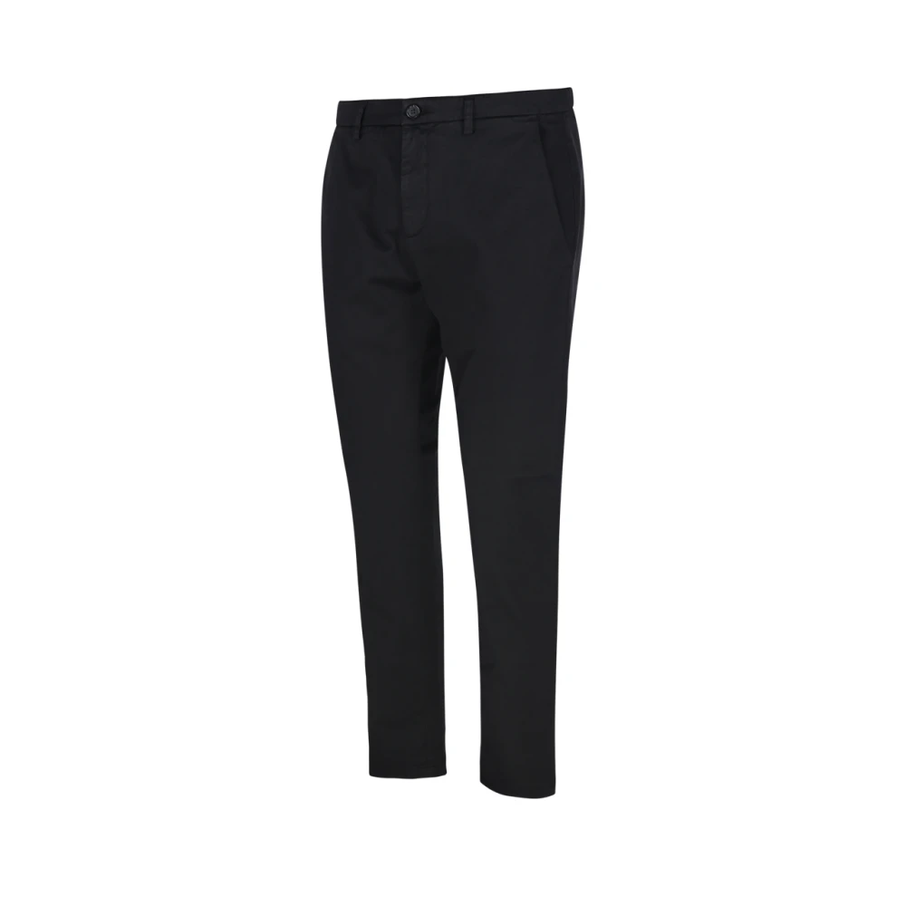 Department Five Zwarte Chinos Crop Broek Black Heren