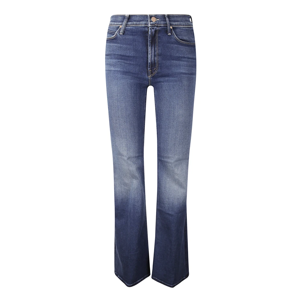 Mother Flared Jeans Broek met Vijf Zakken Blue Dames