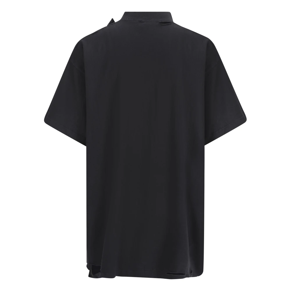 Balenciaga T-shirt met grafische print en oversized pasvorm Black Heren