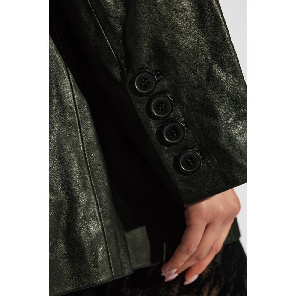 Gestuz Leren blazer Blakelygz Black Dames