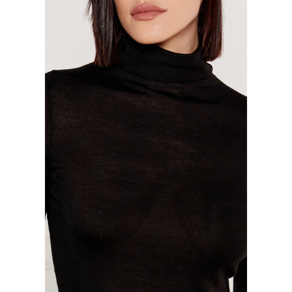 pinko Stijlvolle Breiwerk Collectie Black Dames