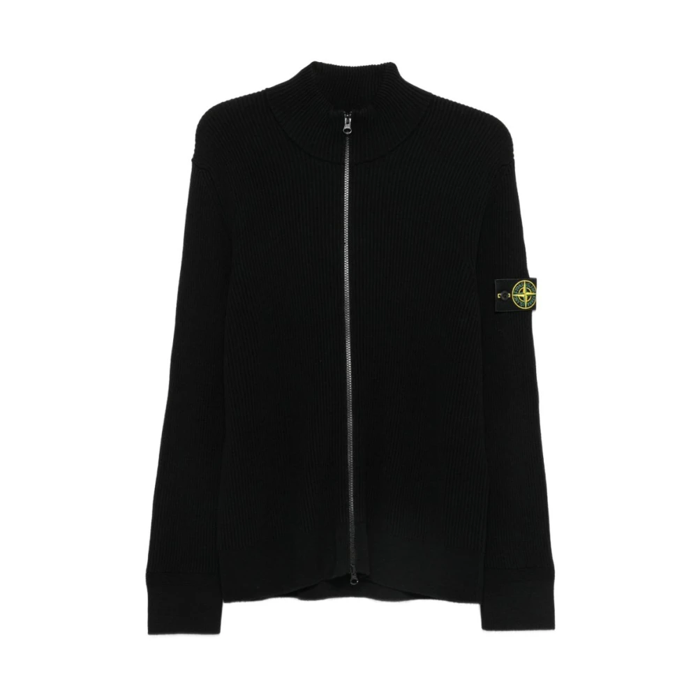 Stone Island Jumpers - Male - Cardigans - Black - L - Knitwear