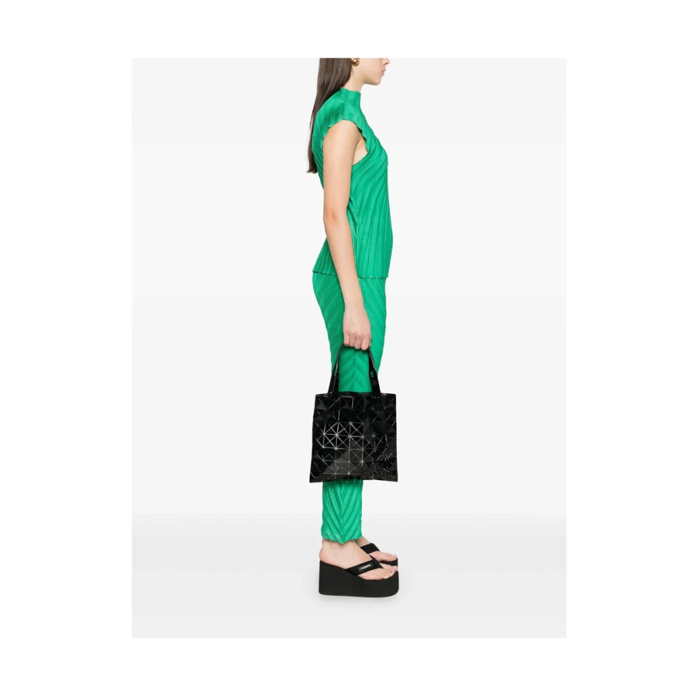 Issey Miyake Zwarte Tote Tas met Verstelbare Handvatten Black Dames