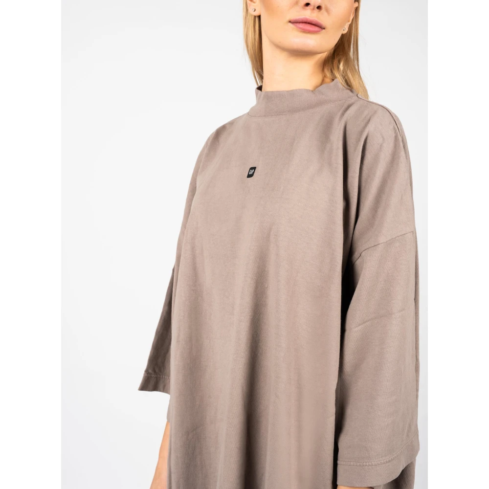 Yeezy Oversized Ronde Hals T-Shirt Beige Heren