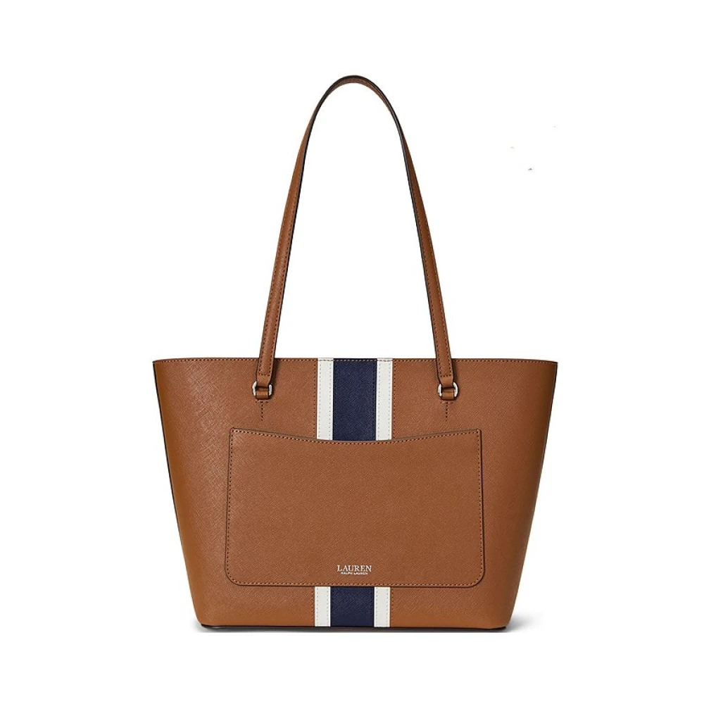 Ralph Lauren Borsa Karly shopper medium van leer Brown Dames