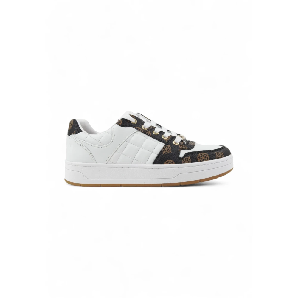 Guess Naresa Quilted Sneaker Dames Schoenen Wit