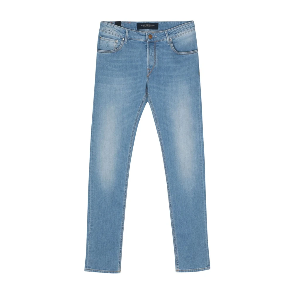 Hand Picked Slim-fit Jeans Blue Heren