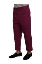 pantalon-elegant-en-coton-stretch-magenta