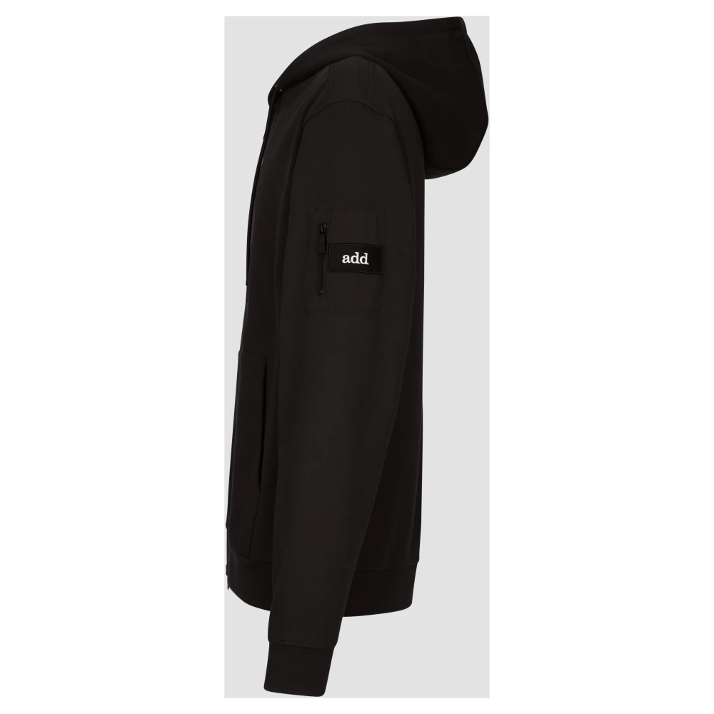 add Sweatshirt VAN Katoen Black Heren